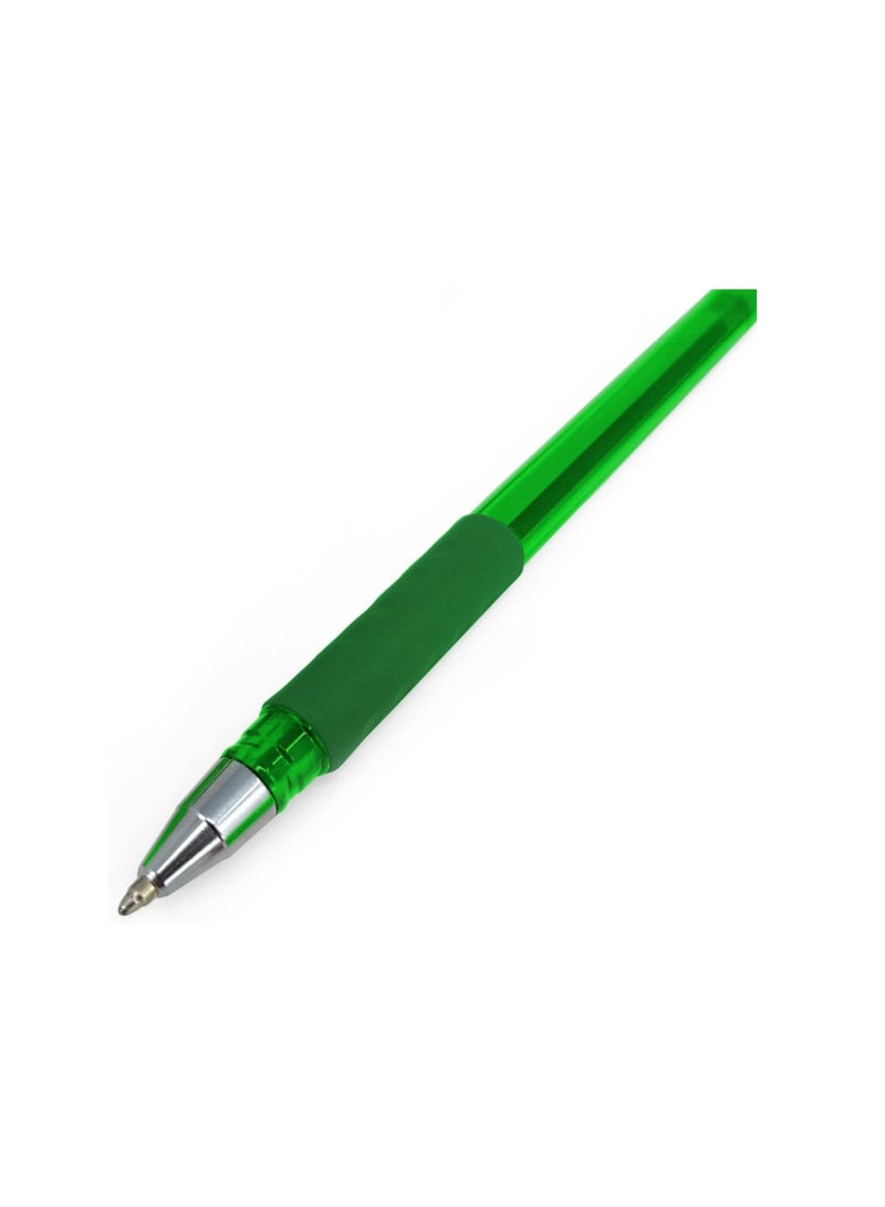 Pentel - Feel-It! - 1.0mm Ergonomic Stick Ballpoint Pen - BX490 - Box of 12 (Green) - Image 2
