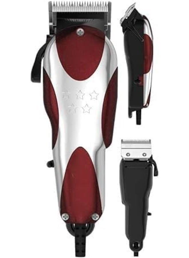 ماكينة حلاقة احترافية دقيقة (5 نجوم) للحلاقين ومصففي الشعر | شفرات عالية الدقة قابلة للتعديل بدون تداخل | محرك قوي بارد (V9000) - Image 1