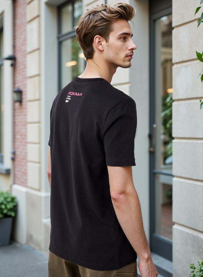 سبلاش فيڤ تيشيرت بطبعة آيرون مان بياقة دائرية - Image 3