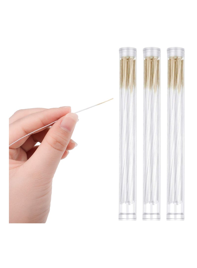 Y&D 180 Pieces Earrings Hole Cleaner, Rose Fragrance Odor Removal Ear Care Kit, Piercing Floss Disposable Aftercare Cleaning Line, Tool (Brown) - Image 1