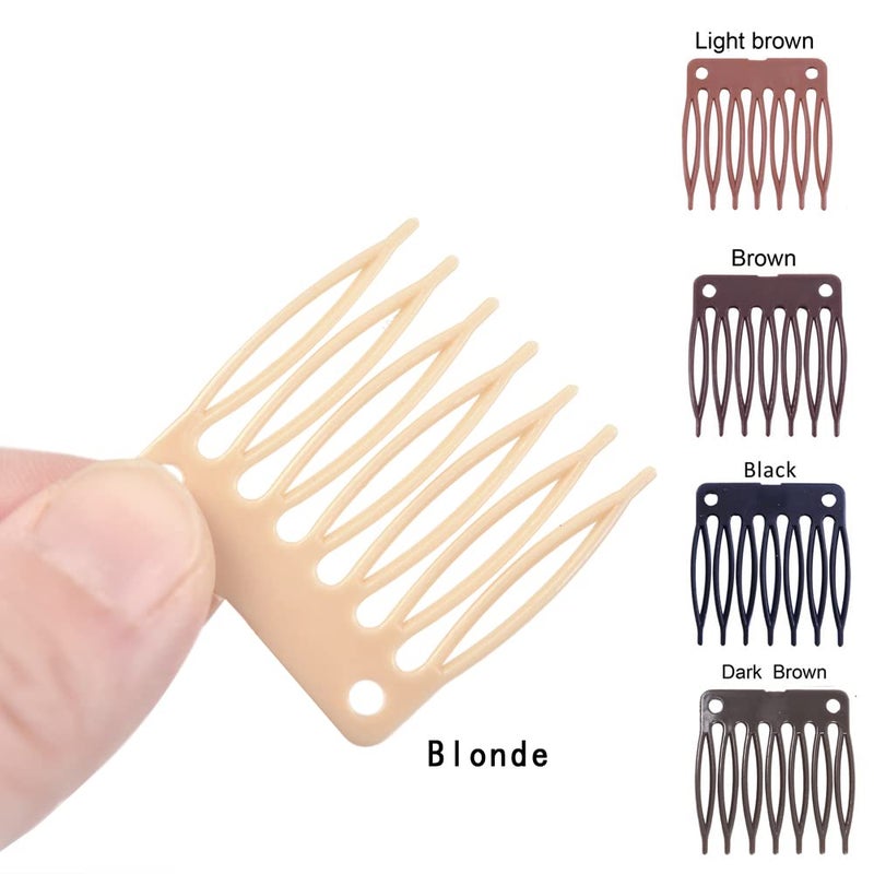 ياتشيو مجموعة مشابك شعر بتصميم مشط مصنوعة من البلاستيك مكونة من 50 قطعة - Image 3