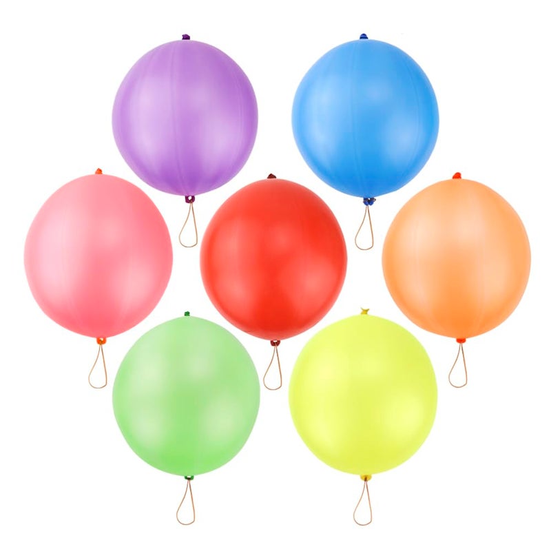 rubfac 25Pcs Punch Balloons, Party Favors for Kids, Thickened Heavy Duty Neon Punching Bouncy Balloon for Easter Egg Fillers,Birthday Party Goodie Bag Stuffers Exciting Outdoor Play Supply - Image 3