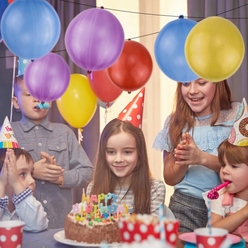 rubfac 25Pcs Punch Balloons, Party Favors for Kids, Thickened Heavy Duty Neon Punching Bouncy Balloon for Easter Egg Fillers,Birthday Party Goodie Bag Stuffers Exciting Outdoor Play Supply - Image 5