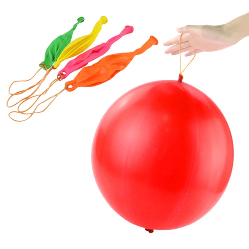 rubfac 25Pcs Punch Balloons, Party Favors for Kids, Thickened Heavy Duty Neon Punching Bouncy Balloon for Easter Egg Fillers,Birthday Party Goodie Bag Stuffers Exciting Outdoor Play Supply - Image 4