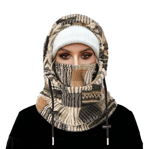 MVPTOO Ski Mask Balalclava Windproof Face Mask Warm Fleece Neck Cover for Cold Weather Helmet Hood for Men & Women (Sketch) - Image 1