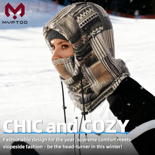 MVPTOO Ski Mask Balalclava Windproof Face Mask Warm Fleece Neck Cover for Cold Weather Helmet Hood for Men & Women (Sketch) - Image 2