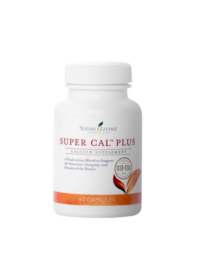 Young Living - Super Cal Plus 60 Capsules | Calcium Mineral Bone Health Supplement | Synergistic Blend of Magnesium, Vitamins D & K | Essential Nutrients - Image 1