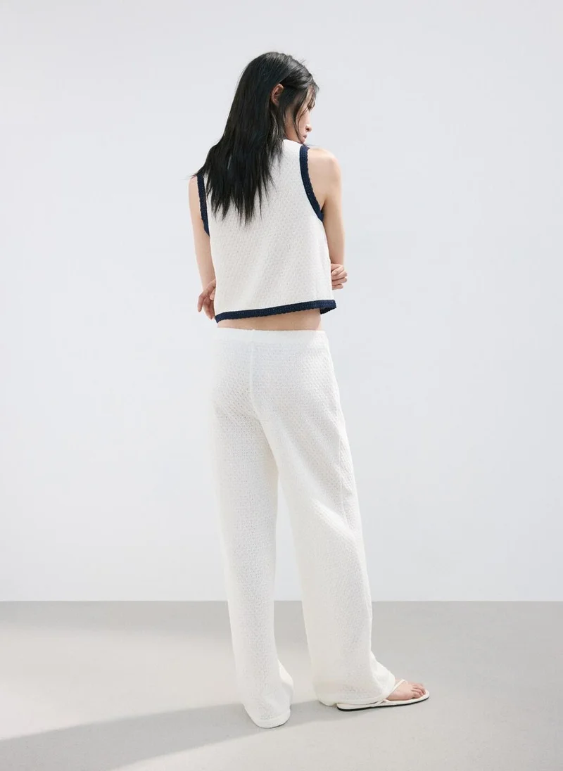 مانجو Straight knitted pants