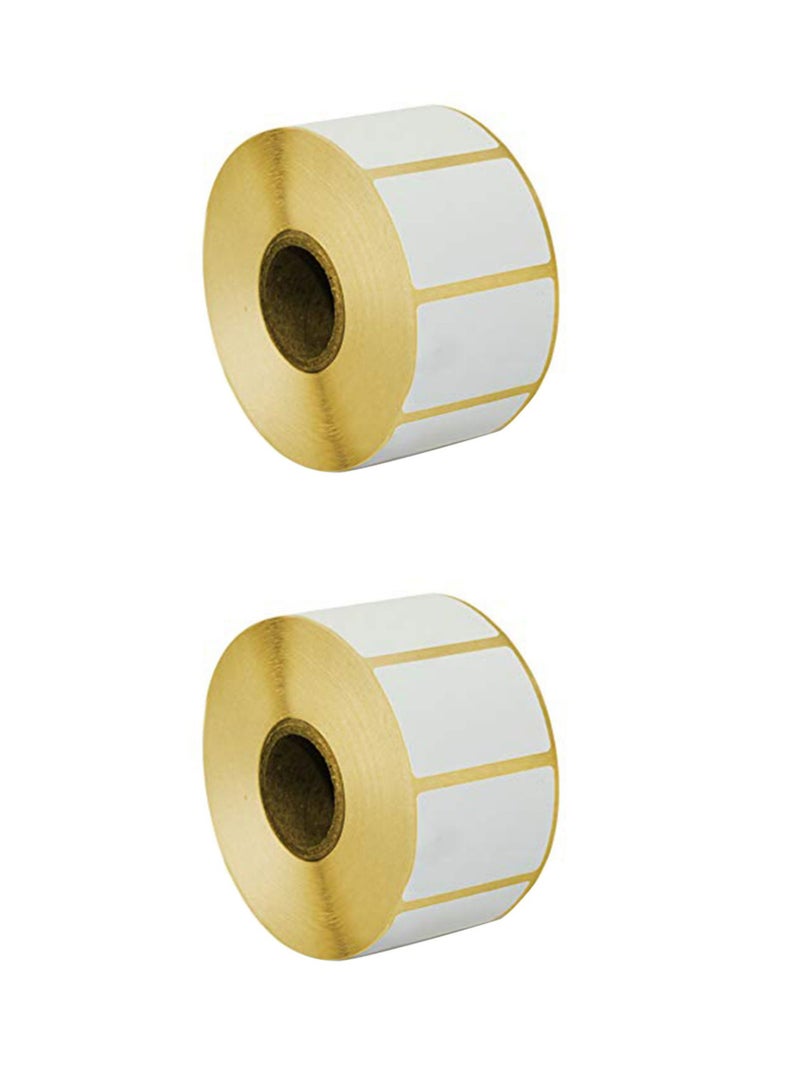 Libra Thermal Transfer Plain Barcode Label, 50mm x 25mm 60 White - Image 1