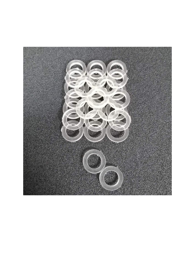 Bidet Shattaf Nylon Rubber Washer Circular Round Gasket Ring for Bathroom Shower Tap & Plumbing etc (Pack of 50, 1/2 Inch) - Image 1
