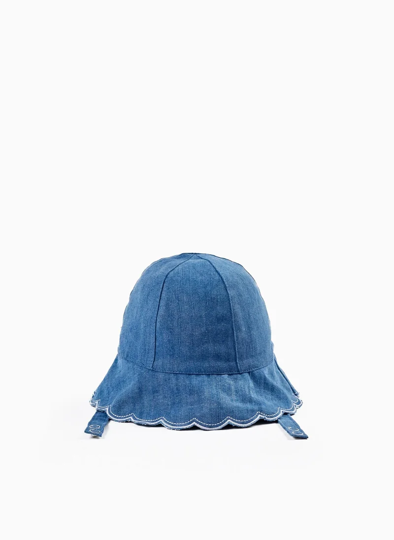 زيبي Zippy Hat With Straps For Baby Girls