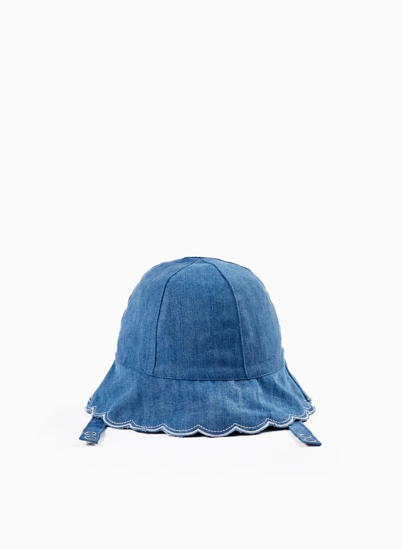 زيبي Zippy Hat With Straps For Baby Girls