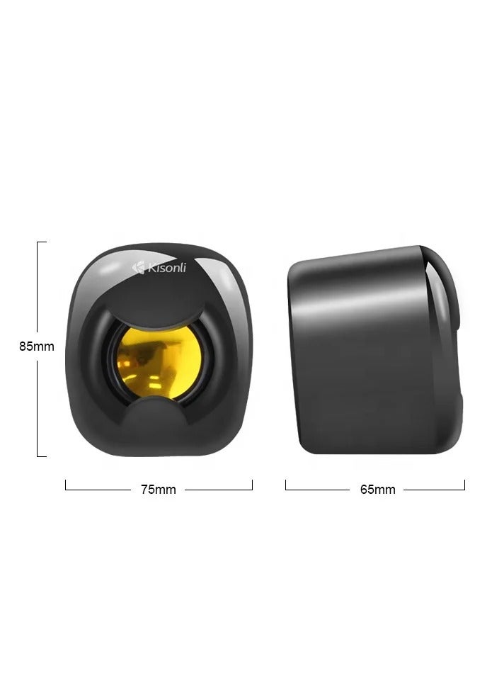 Kisonli Kisonli A-202 USB 2.0 Speaker – Clear Audio in a Sleek Practical Design  - Image 5