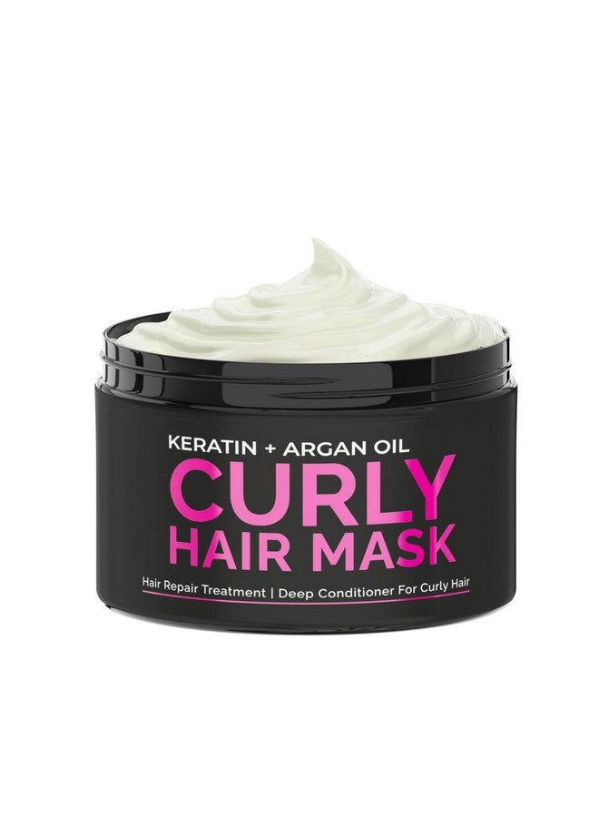 SUNATORIA Curly Hair Mask Deep Conditioner Curly Hair Treatment Natural Argan & Keratin Hair Treatment Mask Repair Hydrating Moisturizer For Damaged Dry Wavy & Hair Mask Curly Hair Products - Image 1