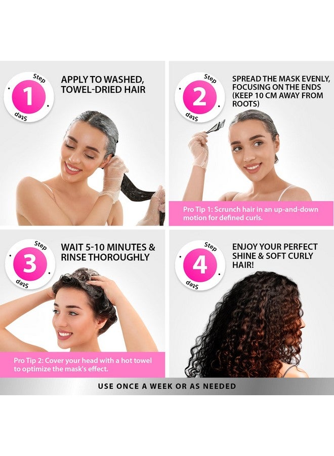 SUNATORIA Curly Hair Mask Deep Conditioner Curly Hair Treatment Natural Argan & Keratin Hair Treatment Mask Repair Hydrating Moisturizer For Damaged Dry Wavy & Hair Mask Curly Hair Products - Image 5