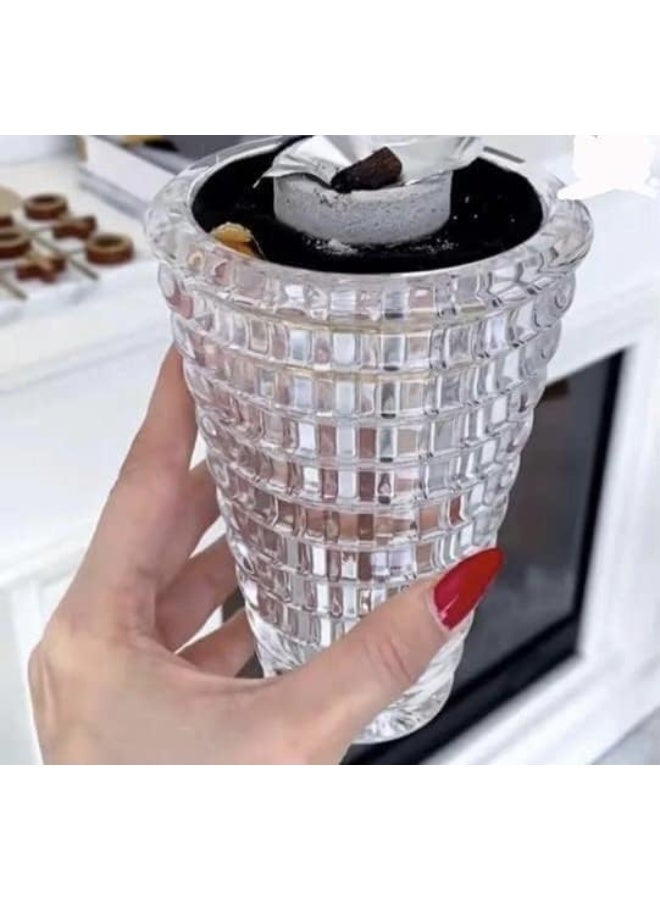 Incense Burner Holder Crystal And Wooden Pyramid Shape Burner Set Of 2 - Image 2