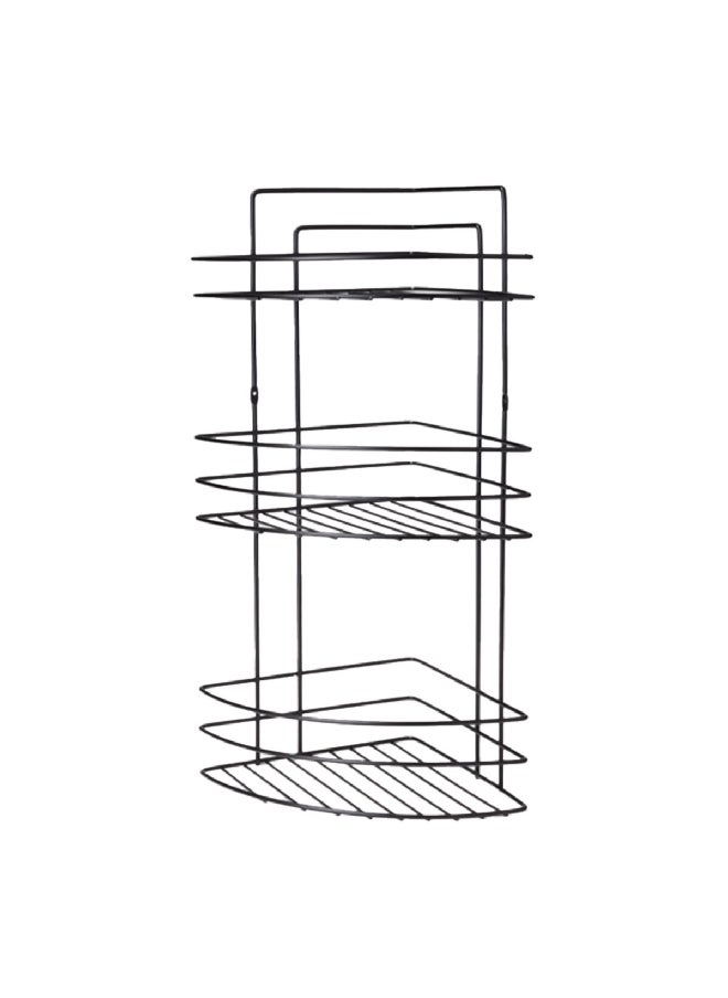 علبة زاوية حمام مفتوحة من الفولاذ المقاوم للصدأ مكونة من 3 أرفف باللون الأسود مقاس 52.5 × 30.5 × 22 سم D-05246 - pzsku/Z02012FC29081AAE1E2E3Z/45/_/1704610389/03a371f6-aaaa-4244-ba71-efab6e92b4f2