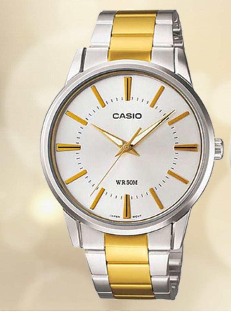 Casio Stainless Steel Two Tone Colour His and Her Watch MTP/LTP-1303SG-7AVDF - Image 2