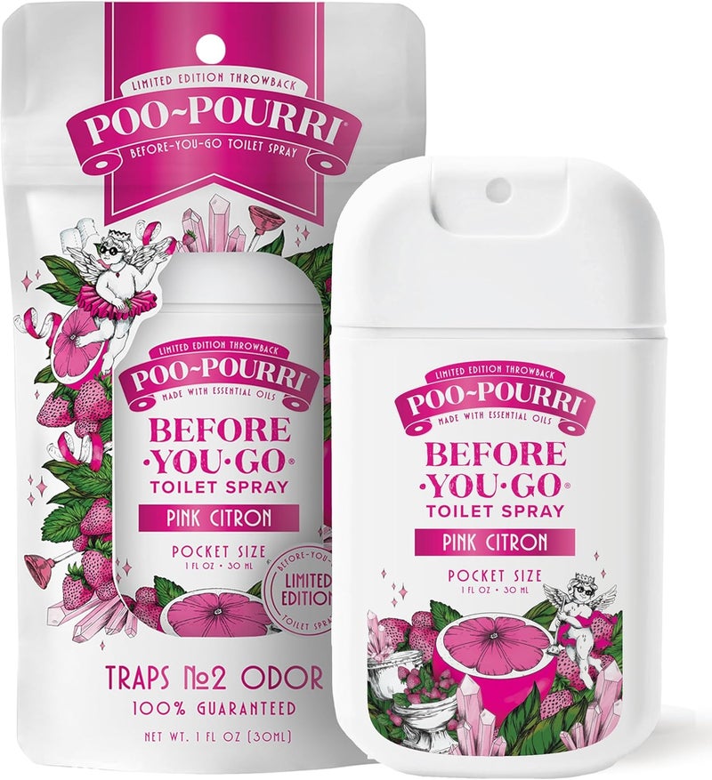 Before-You-Go Pocket Toilet Spray, Pink Citron, 1 Fl Oz - Image 1