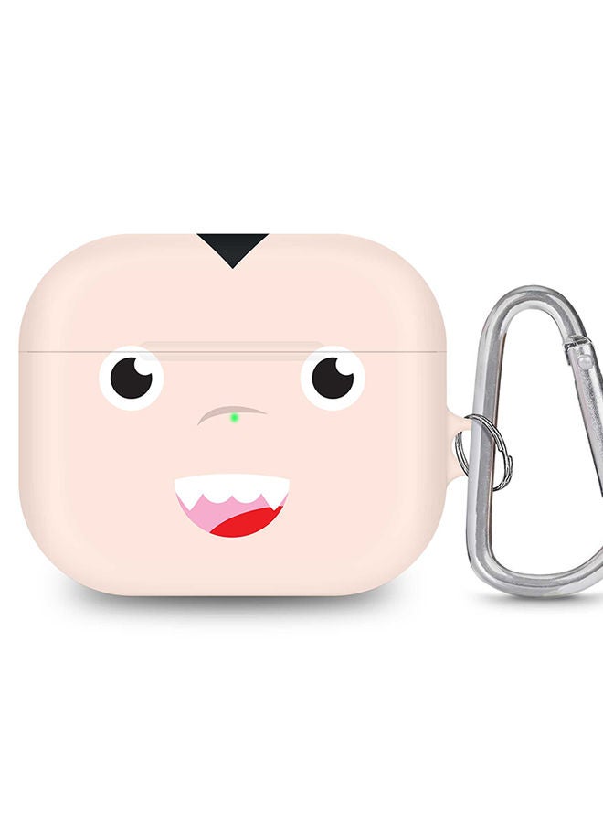 Stylizedd جراب StylePods لحماية Airpods الجيل الثالث مع سلسلة مفاتيح مضادة للفقدان - دراكولا اللطيف - Image 1