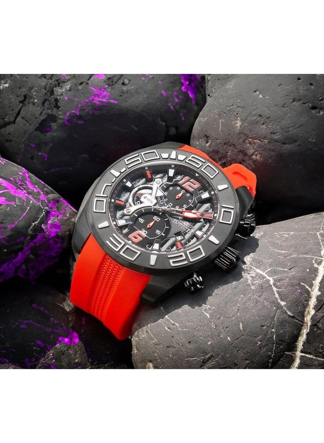 Invicta Men's 22810 Pro Diver Analog Display Quartz Red Watch, Black/Silver, Diver,Quartz Movement - Image 5