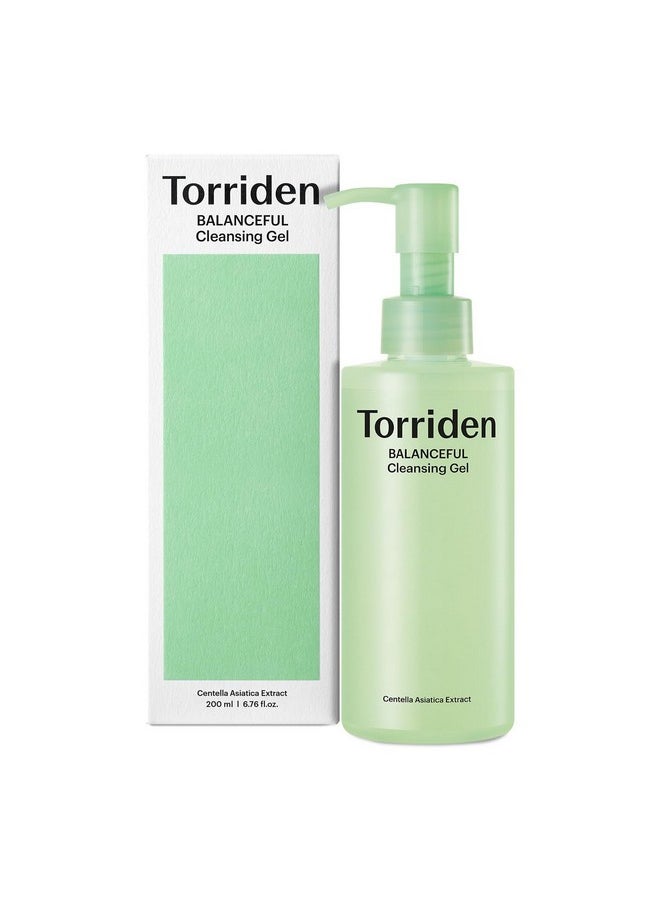 Torriden Torriden BALANCEFUL Cica Cleansing Gel 6.76 fl. oz., Daily Facial Cleanser that Soothes, Calms, and Hydrates with 5 different Centella Asiatica Extracts  - Image 1
