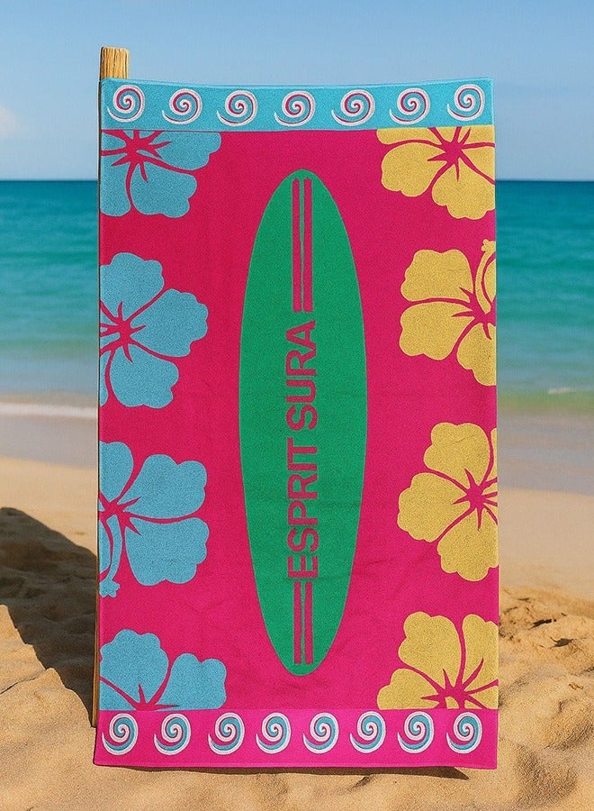snooze Snooze Beach towel, 170*90 cm, Aqua design  - Image 1