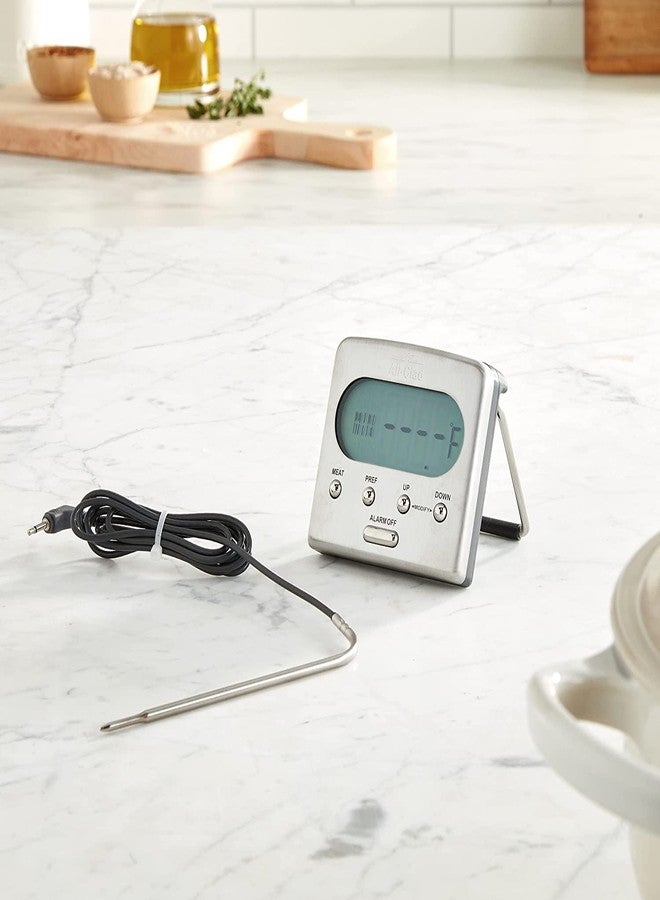All-Clad Specialty Stainless Steel Kitchen Gadgets Oven Probe Thermometer with LCD Kitchen Tools, Kitchen Hacks Silver - Image 5