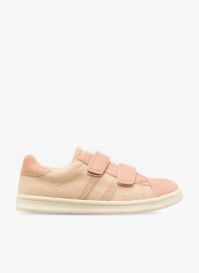 Panelled Sneakers with Hook and Loop Closure