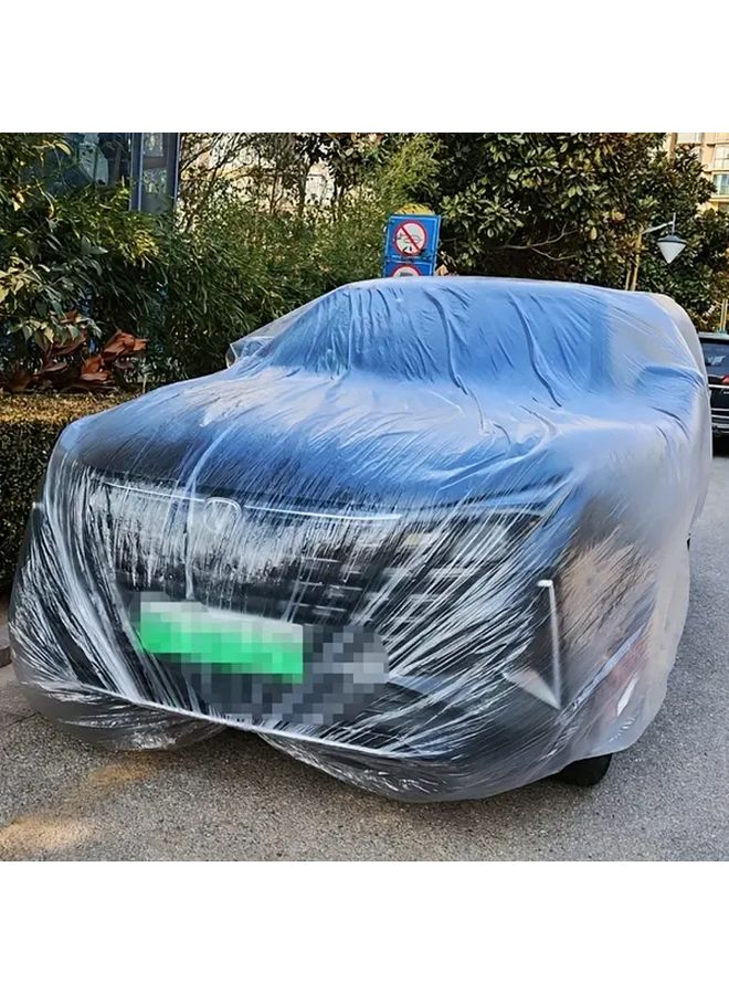 غطاء سيارة مقاس L 259 84 × 149 61 بوصة ثقيل مصنوع من مادة البولي إيثيلين للسيارات الرياضية متعددة الاستخدامات الصغيرة - Image 3