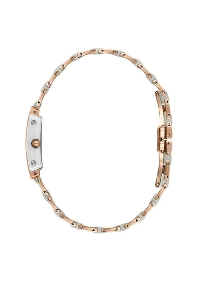 SANTA BARBARA POLO & RACQUET CLUB Santa Barbara Polo & Racquet Club - Noble Women's Watch | Steel and Ceramic Band with Steel Case | Analog | Square Dial | Ceramic | Japanese Quartz | Water Resistance 30 Meters