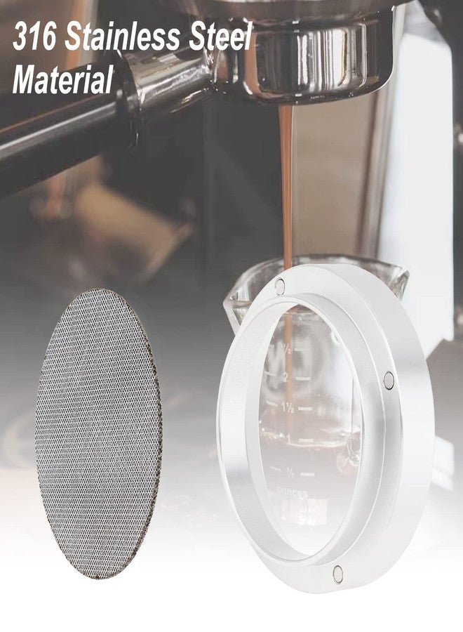 TQEONKL 51mm Espresso Dosing Funnel and Puck Screen, Magnetic Espresso Coffee Dosing Ring, Reusable 1.7mm Thickness Espresso Puck Screen 316 Stainless Steel Fits 51mm Portafilter - Image 3