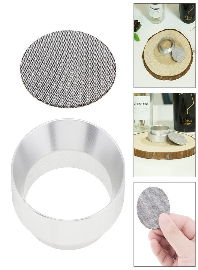 TQEONKL 51mm Espresso Dosing Funnel and Puck Screen, Magnetic Espresso Coffee Dosing Ring, Reusable 1.7mm Thickness Espresso Puck Screen 316 Stainless Steel Fits 51mm Portafilter - Image 1