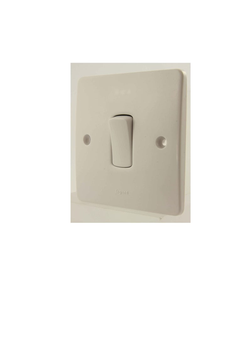 ليجراند مفتاح كهربائي بقطب واحد أحادي الاتجاه أبيض 10 أمبير 250 فولت - Image 3