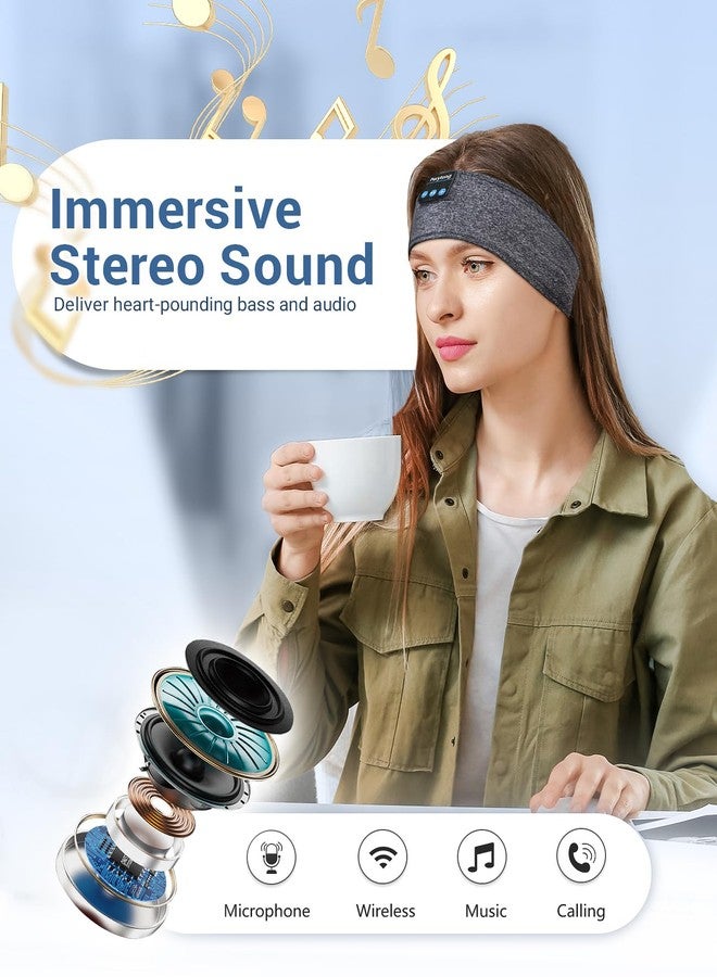 Perytong Sleep Headphones Bluetooth Headband, Sports Wireless Earphones Music Sleeping Earbuds with HD Stereo Speaker for Mom Women Men Teen Running Cool Gadgets Unique Gifts - Image 4