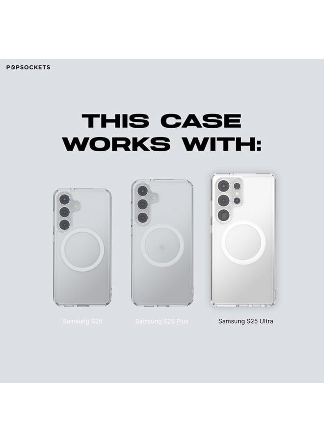 POPSOCKETS Case for Samsung Galaxy S25 Ultra Compatible with MagSafe, Phone Case for Galaxy S25 Ultra, Wireless Charging Compatible - Aura - Image 4
