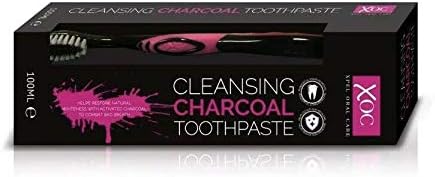 Charcoal Cleansing Toothpaste 100ml with Free Toothbrush