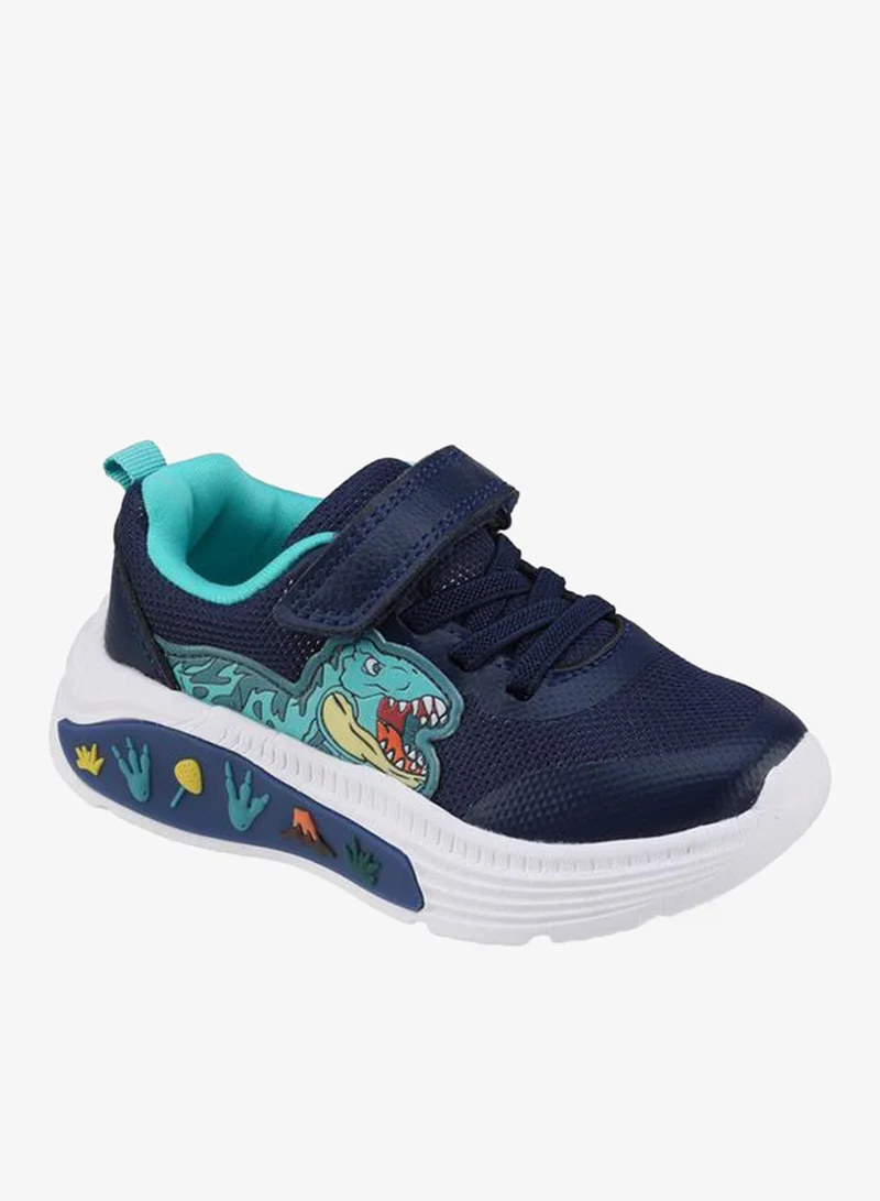 LBL By Shoexpress Boys Dinosaur Print School Sneakers