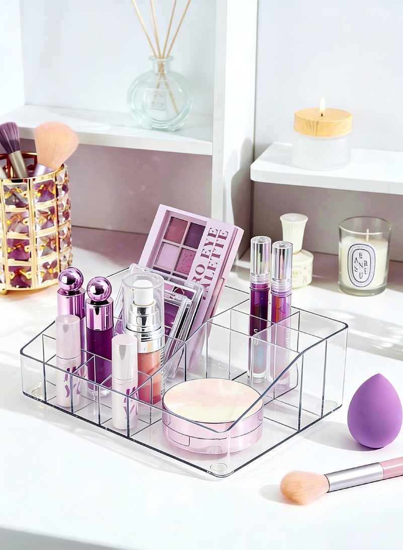 AiheArron 3 Tier Clear Makeup Organizer with Drawer,Cosmetic Storage for Dresser Countertop and Bathroom Vanity,Beauty Holder for Lipstick Brush Skincare - Image 3