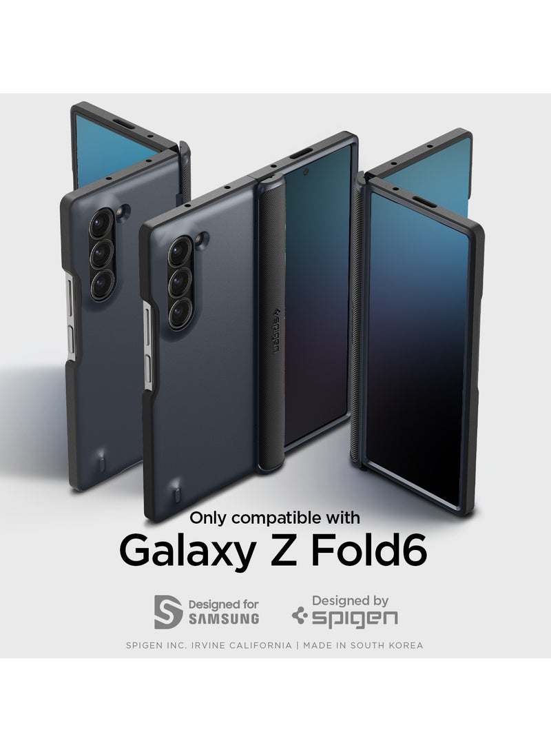 Spigen Slim Armor Pro Samsung Galaxy Fold 6 Case Cover [Hinge Coverage] [Mil Grade Protection] - Metal Slate - Image 3