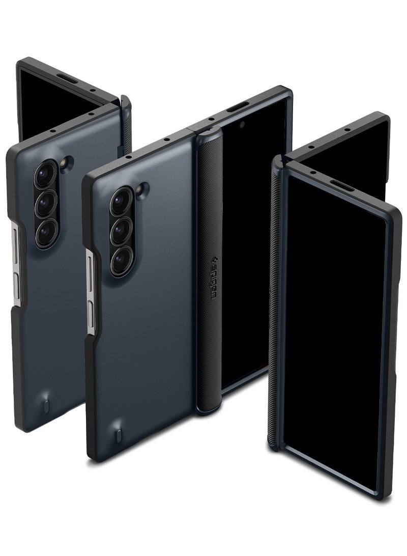 Spigen Slim Armor Pro Samsung Galaxy Fold 6 Case Cover [Hinge Coverage] [Mil Grade Protection] - Metal Slate - Image 2