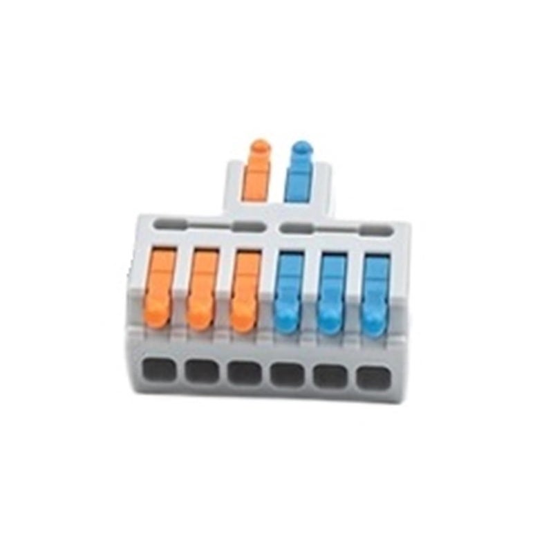 5Pcs Mini Fast Compact Splicing Conductor Connector 1 In Multiple Out Splitter Terminal Block D1 2TBL - Image 1