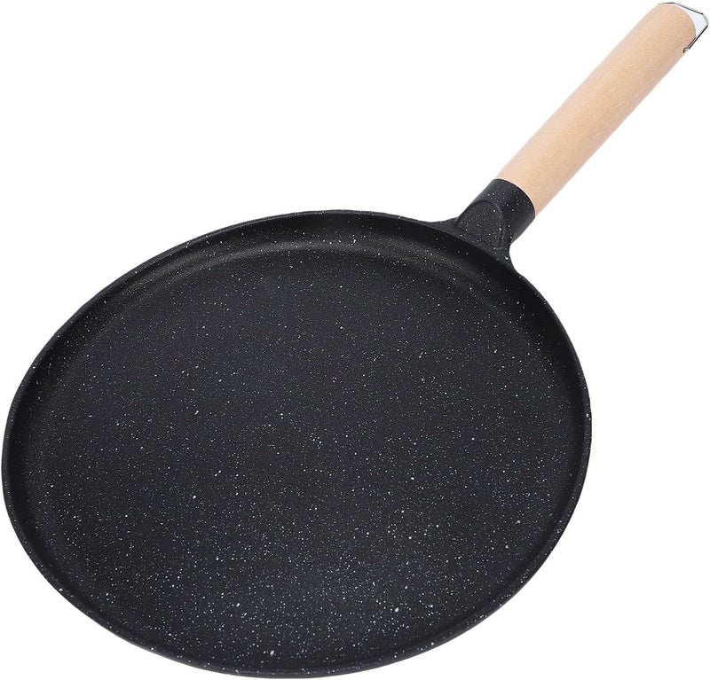 Gulf climate fit Haofy Pancake Griddle 15 Inch Diameter for Even Heating Double Layer Anti Stick Coating Aluminum Alloy with Heat Proof Wooden Handle for Breakfast, Family Gatherings, RV Cooking (Black) Standard fit Matte anti slip finish Affordable purchase options All user friendly build Globally selected raw material Fine polished finish Stable local goods source Reinforced edge All season compatible build Oil resistant Global versatile design Integrated warehouse solution Global standard processed material Demand-based stock planning Economical varied sizing picks Daily use improved quality Modern color selections Trendy budget practical design Fast warehouse picking Dense material Advanced compact design Reliable local delivery service Compact trendy practical build Quick use-switch compatible build - Image 1