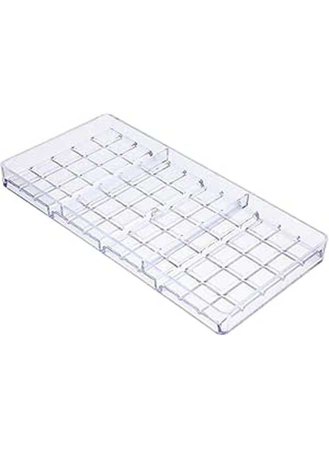 Hard Plastic Chocolate Bar Mold Reusable Multiple Cavities For DIY Home Baking Candy Making - Image 1