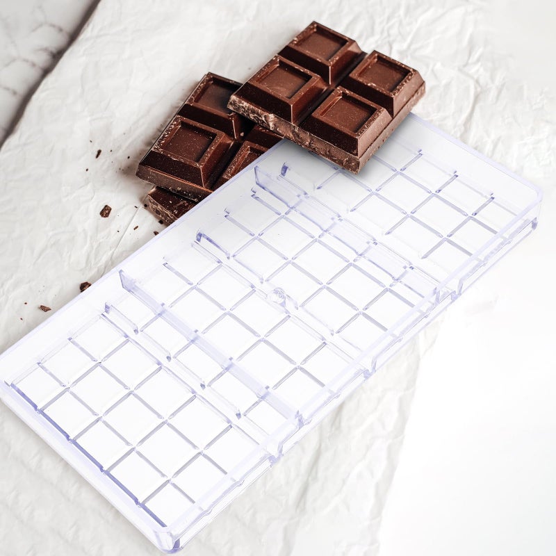 Hard Plastic Chocolate Bar Mold Reusable Multiple Cavities For DIY Home Baking Candy Making - Image 3