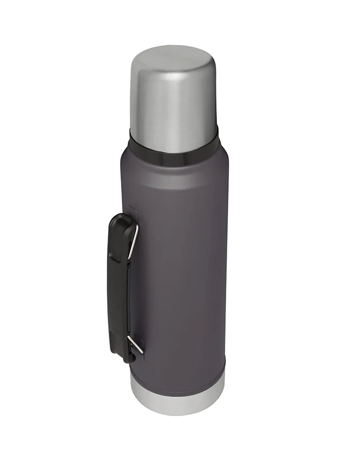 Stanley Stanley Classic Legendary Bottle 1L / 1.1QT Charcoal â€“ BPA FREE Stainless Steel Thermos | Keeps Cold or Hot for 24 Hours | Leakproof Lid Doubles as Cup | Dishwasher Safe | Lifetime Warranty