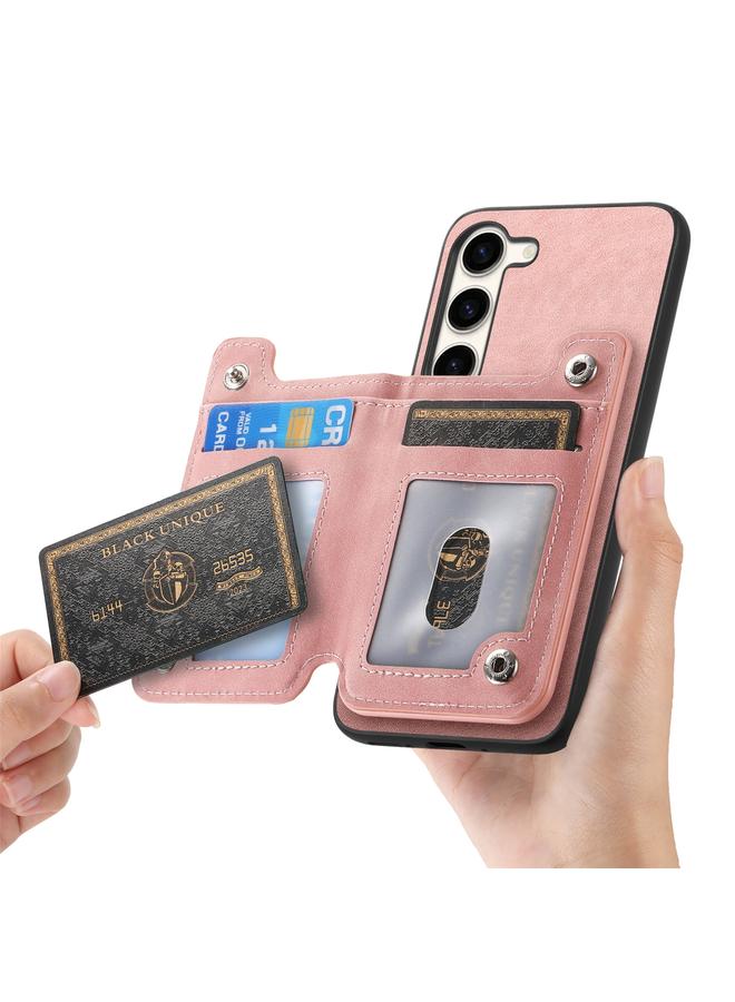 اس-توب جراب خلفي لهاتف Samsung Galaxy S23+ 5G Retro MagSafe مزود بسحاب وحقيبة بطاقات - Image 4