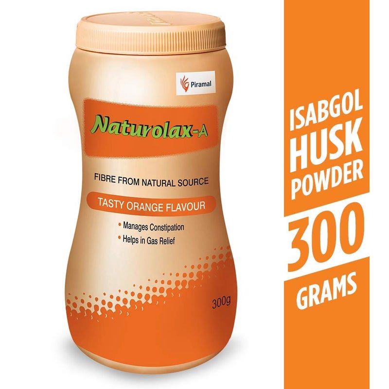 Naturolax-A Isabgol Powder |300g - Pack of 1| Psyllium Husk Powder | Non-Habit Forming Isabgol - Ayurvedic Formula| Fiber Supplements for Digestion| Effectively Relieves Constipation|Orange Flavoured - Image 3