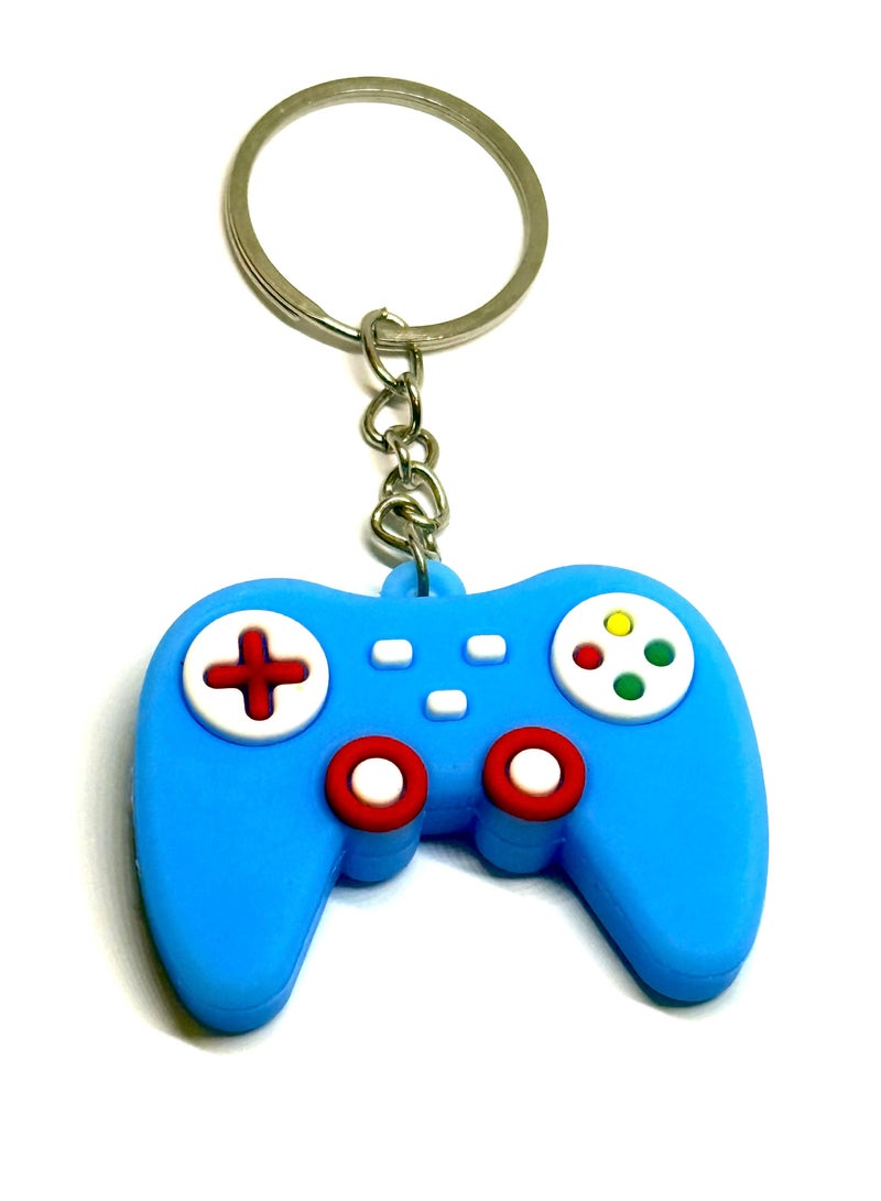 Sony Cartoon keychain, kids keychain, funny keychain, girls keychain, boys keychain, keychain pendant, wallet and bag pendant, keychain pendant that fits wallet and bag. Cartoon character keychain, cute gift, blue game console hand shape. - Image 4