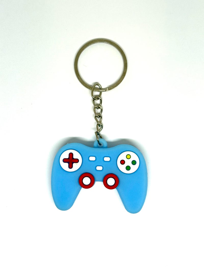 Sony Cartoon keychain, kids keychain, funny keychain, girls keychain, boys keychain, keychain pendant, wallet and bag pendant, keychain pendant that fits wallet and bag. Cartoon character keychain, cute gift, blue game console hand shape. - Image 2